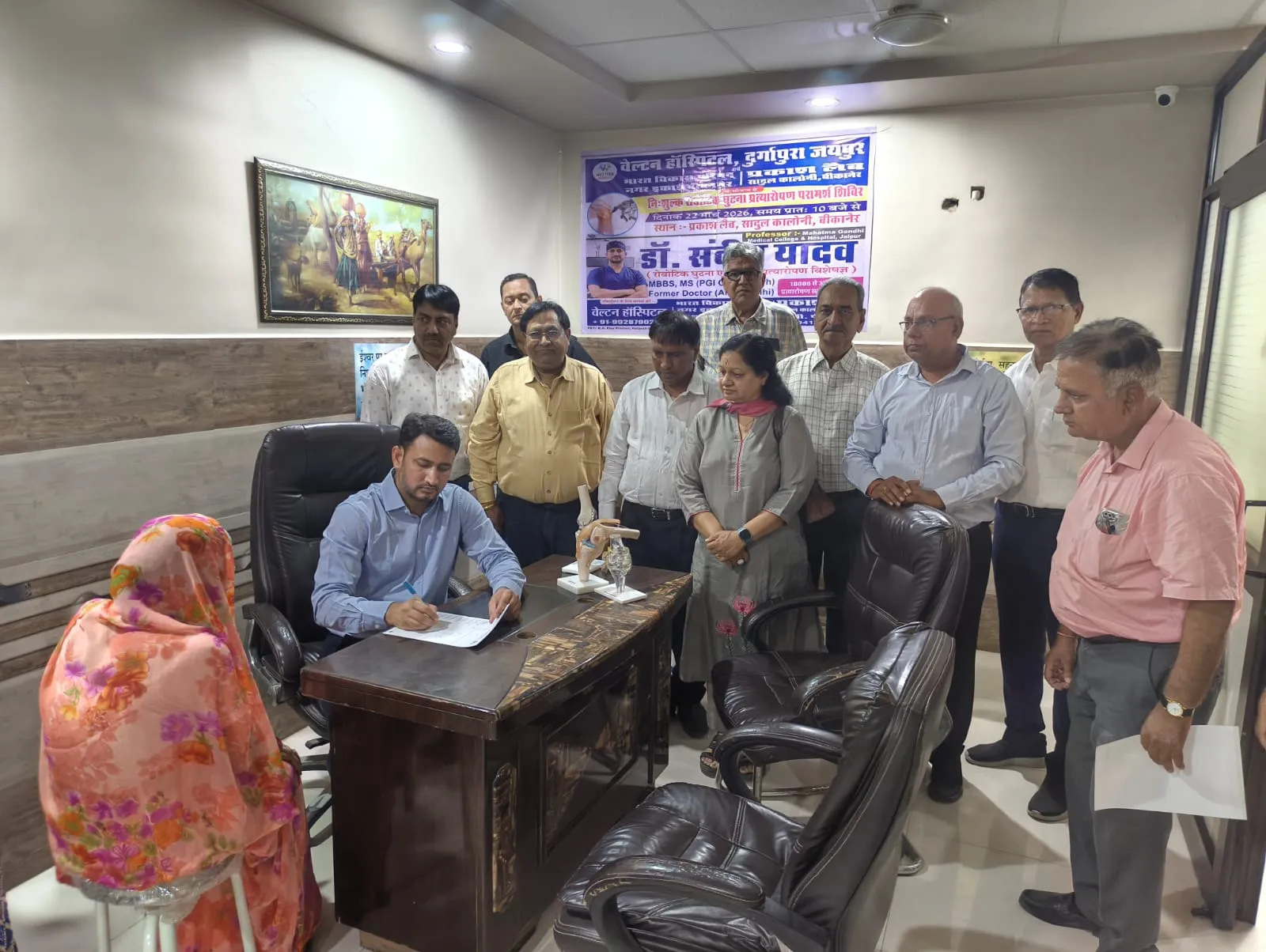 रोटोबिक घुटना प्रत्यारोपण शिविर का सफल आयोजन