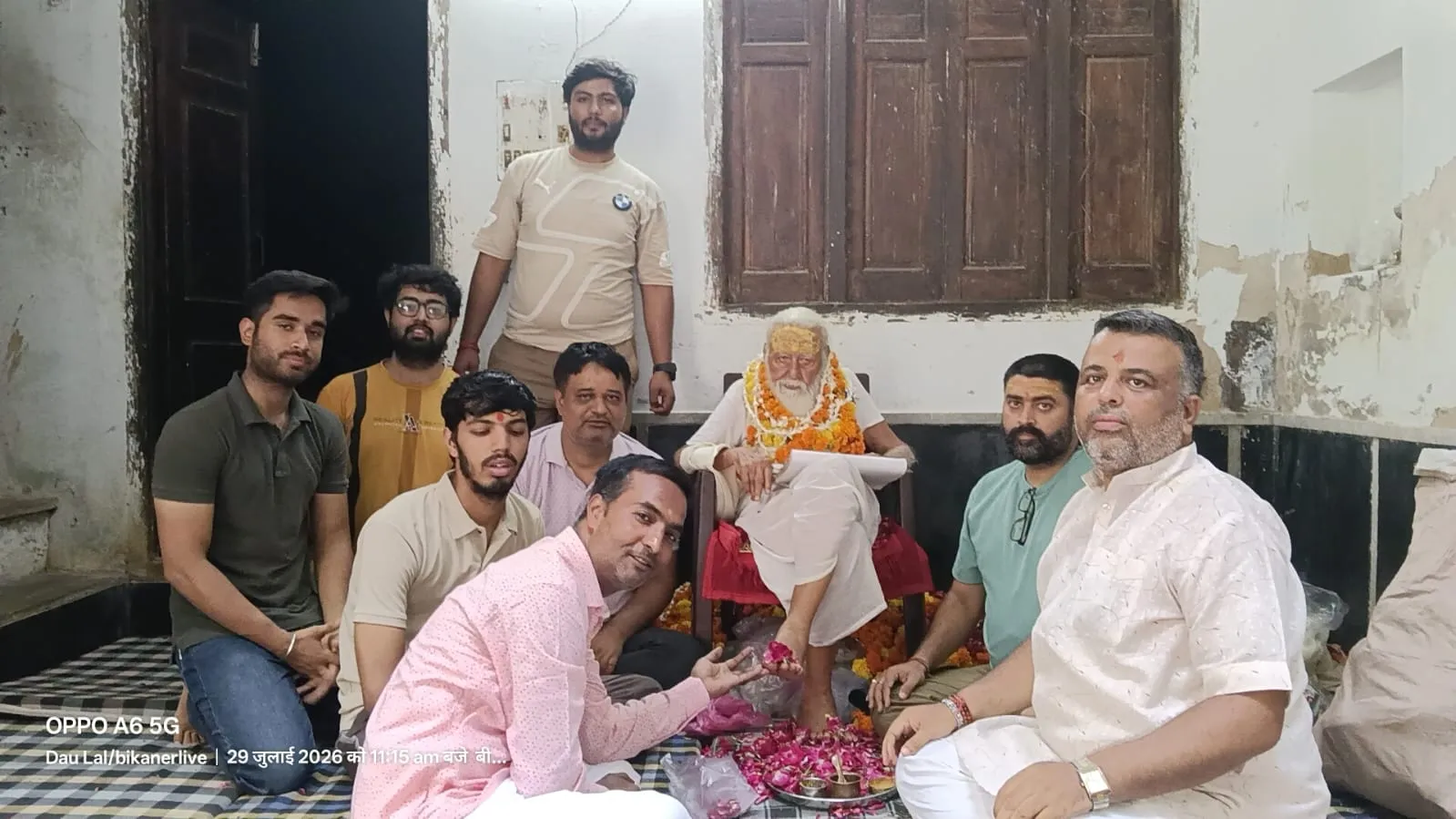 पंडित नथमल जी पुरोहित के आश्रम में गुरु पूर्णिमा पर उमड़ा आस्था का सैलाब
