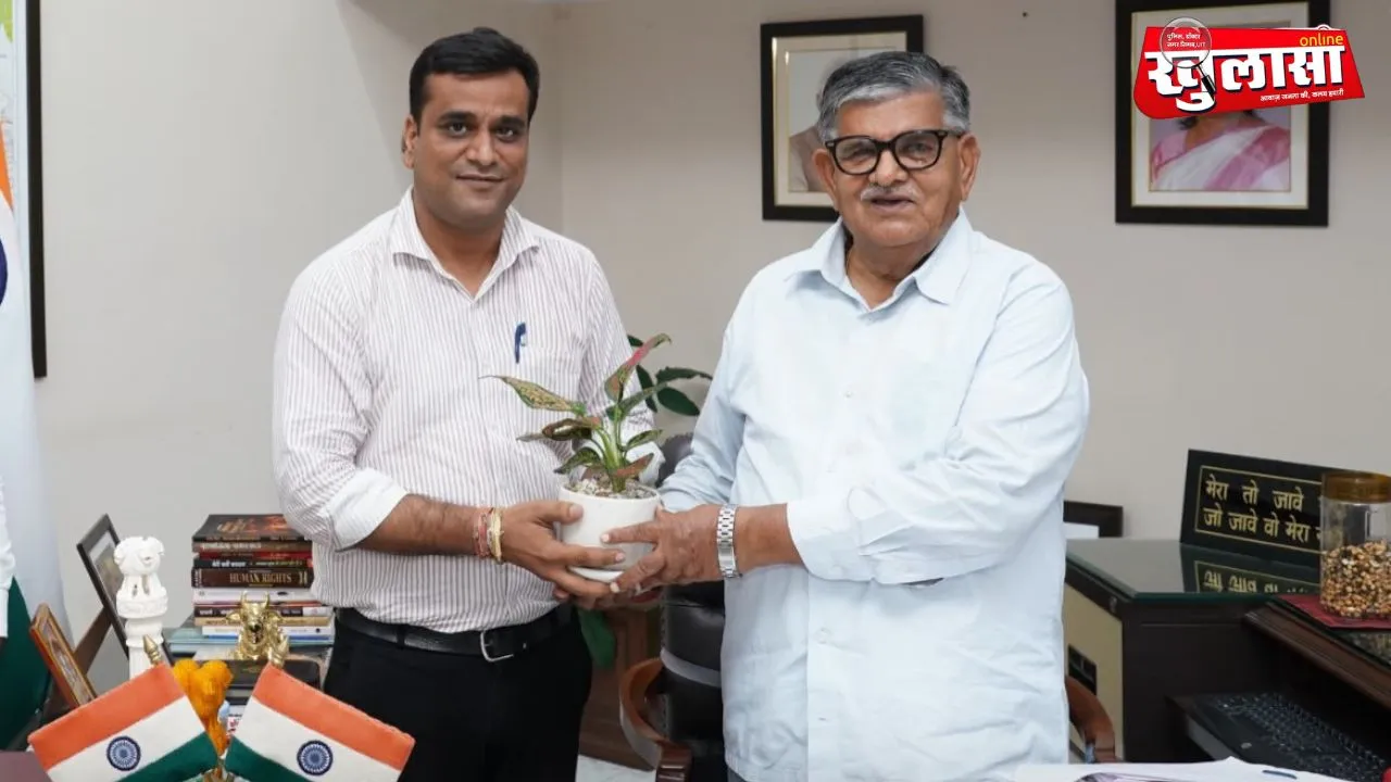 वैश्य समाज के विजय बाफना ने राज्यपाल गुलाबचंद कटारिया से की शिष्टाचार भेंट