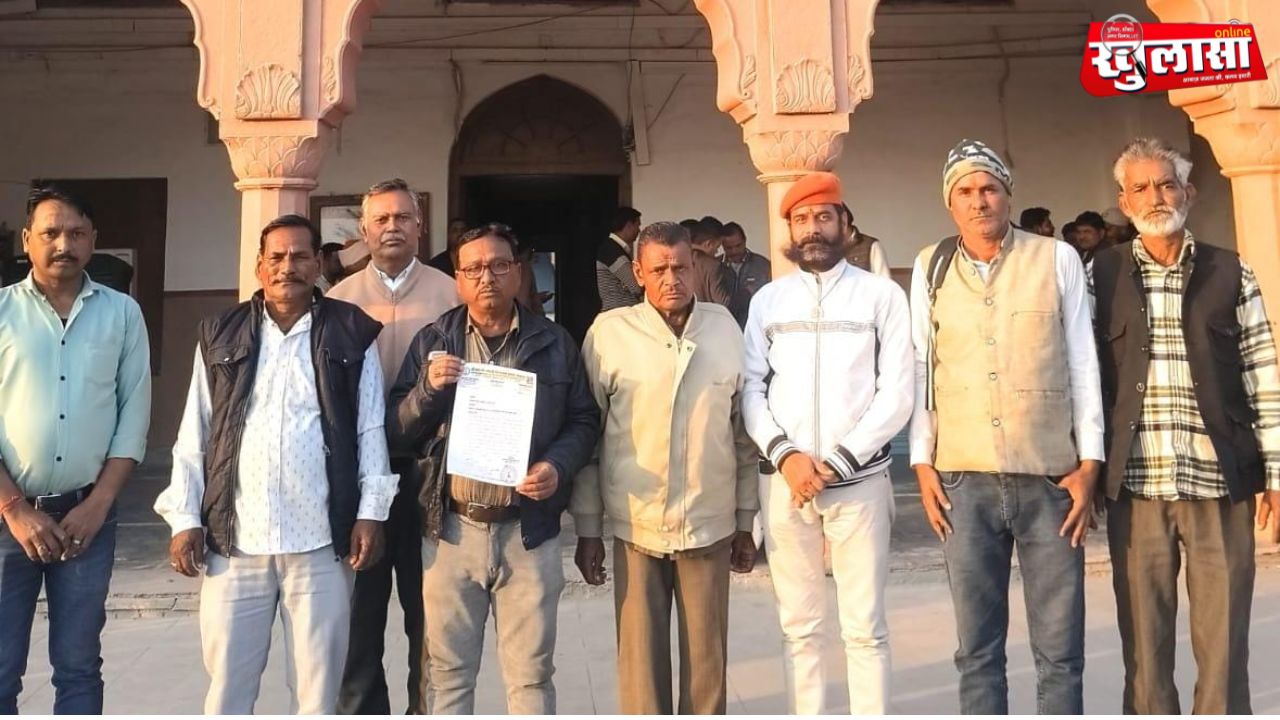 गोगामेड़ी में गोगाजी महाराज मंदिर पर कब्जे के विरोध में ज्ञापन, संघर्ष समिति ने की न्याय की मांग